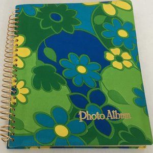 VTG groovy flower cover spiral bound photo album